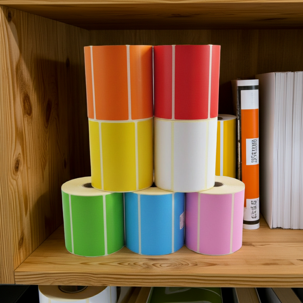 Large colour coding Labels - 102 x 52mm | Self adhesive sticky labels on rolls