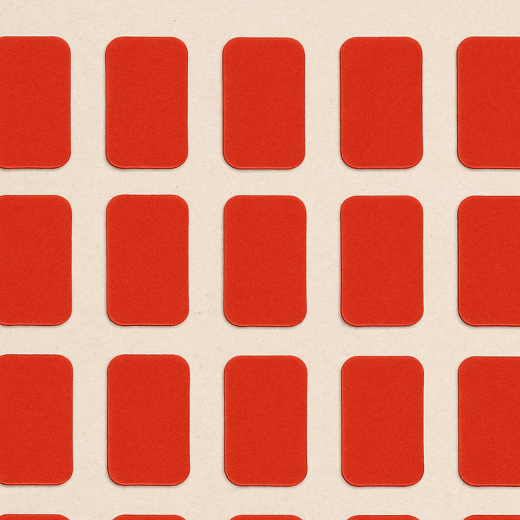 Small Self-Adhesive Colour Labels – 38x25mm Stickers for Filing, Books & Office Use