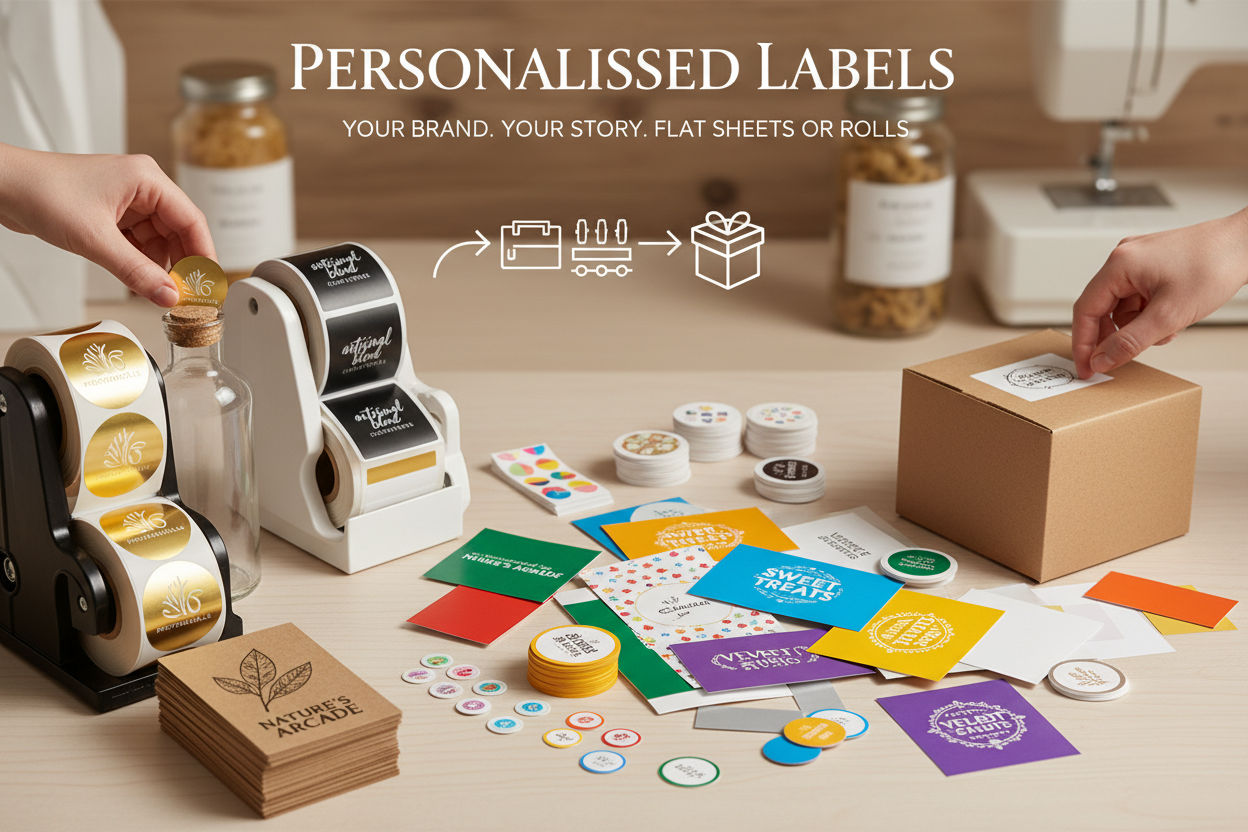 Personalised labels & stickers for small business packaging