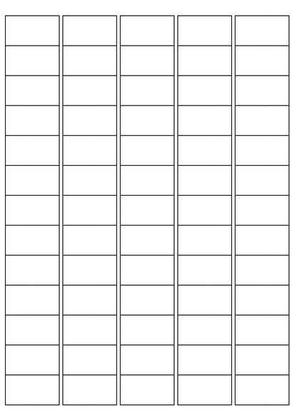 A4 Sheet Address Labels WHITE – 65 Labels per sheet – 38.1mm x 21.2mm