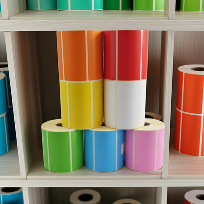 Large colour coding Labels - 102 x 52mm | Self adhesive sticky labels on rolls