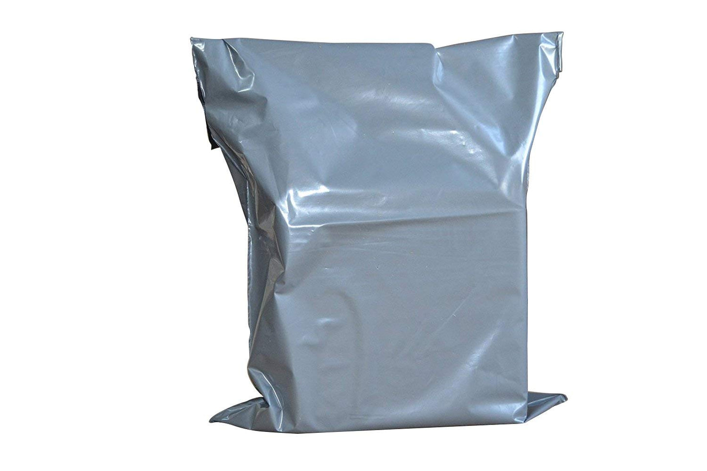 Shiny silver foil package, rectangular and slightly crumpled, against a plain white background.