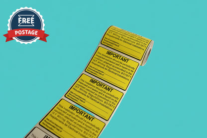 BS7671 Periodic Test Inspection Labels – 76×52mm Electrical Safety Stickers