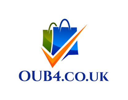 OUB4.co.uk logo featuring shopping bags and a checkmark symbol, representing online shopping and trust.